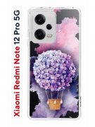 Чехол-накладка Xiaomi Redmi Note 12 Pro 5G (641590) Kruche PRINT Цветочный шар