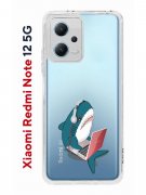 Чехол-накладка Xiaomi Redmi Note 12 5G Kruche Print Акула
