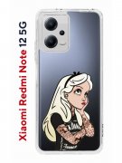 Чехол-накладка Xiaomi Redmi Note 12 5G (641593) Kruche PRINT Tattoo Girl