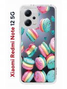 Чехол-накладка Xiaomi Redmi Note 12 5G (641593) Kruche PRINT Макарон