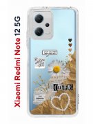 Чехол-накладка Xiaomi Redmi Note 12 5G (641593) Kruche PRINT Крафтовые наклейки