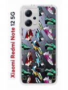 Чехол-накладка Xiaomi Redmi Note 12 5G Kruche Print Кроссы Nike Air Max