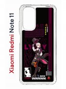 Чехол-накладка Xiaomi Redmi Note 11/Note 11S Kruche Print Лини Геншин
