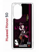 Чехол-накладка Huawei Honor 50 (610635) Kruche PRINT Лини Геншин