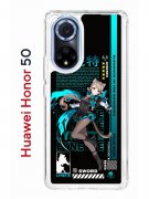 Чехол-накладка Huawei Honor 50 (610635) Kruche PRINT Линнет Геншин