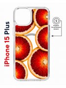 Чехол-накладка Apple iPhone 15 Plus (641583) Kruche PRINT Orange