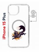 Чехол-накладка Apple iPhone 15 Plus (641583) Kruche PRINT Fox