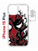 Чехол-накладка Apple iPhone 15 Plus (641583) Kruche PRINT Spider-Man-Venom