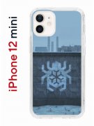 Чехол-накладка Apple iPhone 12 mini (588924) Kruche PRINT Граффити Паук