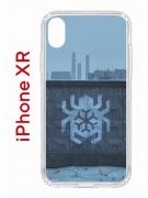 Чехол-накладка Apple iPhone XR (580656) Kruche PRINT Граффити Паук