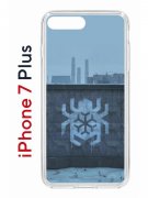 Чехол-накладка Apple iPhone 7 Plus (580664) Kruche PRINT Граффити Паук