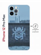 Чехол-накладка Apple iPhone 12 Pro Max (610560) Kruche PRINT Граффити Паук