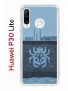 Чехол-накладка Huawei P30 Lite (585137) Kruche PRINT Граффити Паук