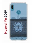 Чехол-накладка Huawei Y6 2019 (580675) Kruche PRINT Граффити Паук