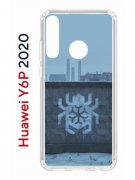 Чехол-накладка Huawei Y6p 2020 (588946) Kruche PRINT Граффити Паук