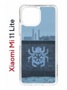 Чехол-накладка Xiaomi Mi 11 Lite (623777) Kruche PRINT Граффити Паук