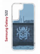 Чехол-накладка Samsung Galaxy S22 (610633) Kruche PRINT Граффити Паук
