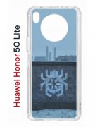 Чехол-накладка Huawei Honor 50 Lite (610636) Kruche PRINT Граффити Паук