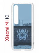 Чехол-накладка Xiaomi Mi 10 (593959) Kruche PRINT Граффити Паук