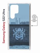 Чехол-накладка Samsung Galaxy S22 Ultra (634252) Kruche PRINT Граффити Паук