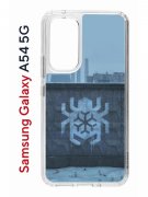 Чехол-накладка Samsung Galaxy A54 5G (638391) Kruche PRINT Граффити Паук