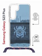 Чехол-накладка Samsung Galaxy S23 Plus (638526) Kruche PRINT Граффити Паук
