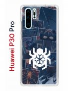 Чехол-накладка Huawei P30 Pro (580674) Kruche PRINT Комикс Паук 2