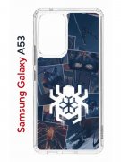 Чехол-накладка Samsung Galaxy A53 5G (630894) Kruche PRINT Комикс Паук 2