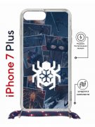 Чехол-накладка Apple iPhone 7 Plus (626142) Kruche PRINT Комикс Паук 2