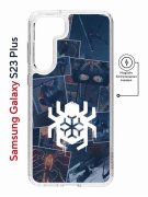 Чехол-накладка Samsung Galaxy S23 Plus (634254) Kruche PRINT Комикс Паук 2