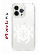 Чехол-накладка Apple iPhone 13 Pro (606543) Kruche PRINT Лого Северный Паук 2