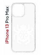 Чехол-накладка Apple iPhone 13 Pro Max (606544) Kruche PRINT Лого Северный Паук 2