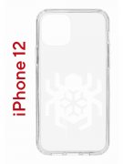 Чехол-накладка iPhone 12/12 Pro Kruche Print Лого Северный Паук 2