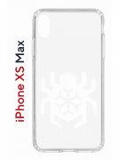 Чехол-накладка Apple iPhone XS Max (580655) Kruche PRINT Лого Северный Паук 2