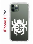Чехол-накладка Apple iPhone 11 Pro (580658) Kruche PRINT Лого Северный Паук 2