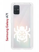 Чехол-накладка Samsung Galaxy A71 (582679) Kruche PRINT Лого Северный Паук 2