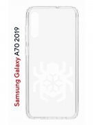Чехол-накладка Samsung Galaxy A70 2019 (580673) Kruche PRINT Лого Северный Паук 2