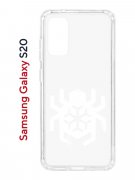 Чехол-накладка Samsung Galaxy S20 (582682) Kruche PRINT Лого Северный Паук 2