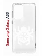Чехол-накладка Samsung Galaxy A33 (630895) Kruche PRINT Лого Северный Паук 2