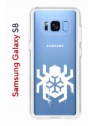 Чехол-накладка Samsung Galaxy S8 (583853) Kruche PRINT Лого Северный Паук 2