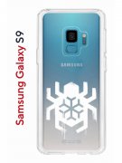 Чехол-накладка Samsung Galaxy S9  (580669) Kruche PRINT Лого Северный Паук 2