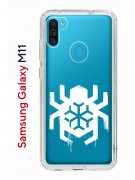 Чехол-накладка Samsung Galaxy M11 (588927) Kruche PRINT Лого Северный Паук 2