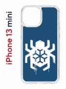 Чехол-накладка Apple iPhone 13 mini (606541) Kruche PRINT Лого Северный Паук