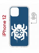 Чехол-накладка Apple iPhone 12  (598886) Kruche PRINT Лого Северный Паук