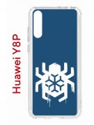 Чехол-накладка Huawei Y8P (588945) Kruche PRINT Лого Северный Паук