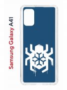 Чехол-накладка Samsung Galaxy A41 (587678) Kruche PRINT Лого Северный Паук