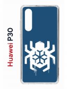 Чехол-накладка Huawei P30  (638392) Kruche PRINT Лого Северный Паук