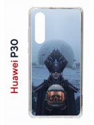 Чехол-накладка Huawei P30  (638392) Kruche PRINT Мара 2