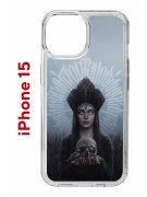 Чехол-накладка Apple iPhone 15 (641578) Kruche PRINT Мара