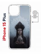 Чехол-накладка Apple iPhone 15 Plus (641583) Kruche PRINT Мара